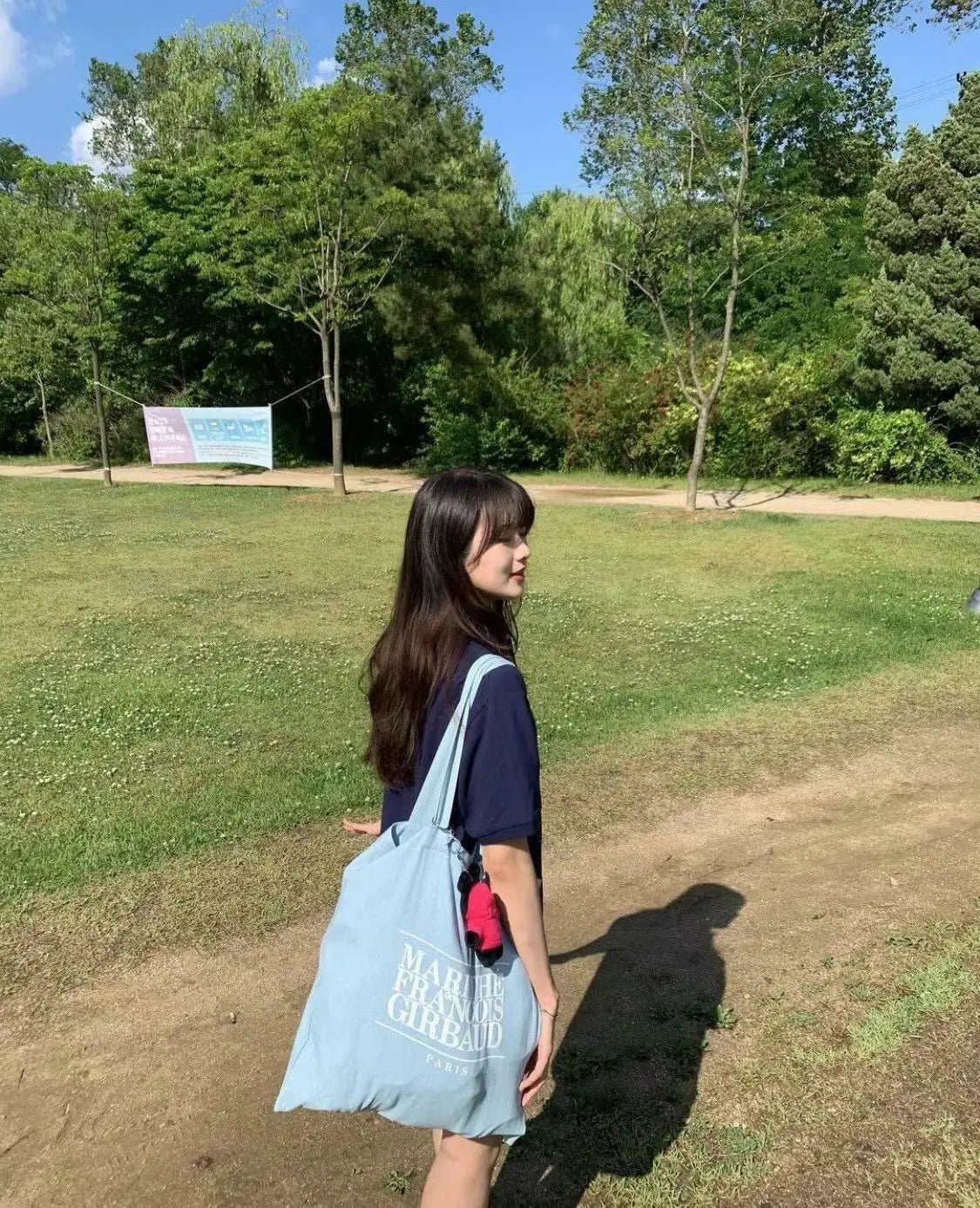 🇰🇷韓國直送🇰🇷 MARITHE FRANCOIS GIRBAUD Denim Big Eco Bag  淺藍牛仔帆布購物袋 HLY &amp; CHOCCICO