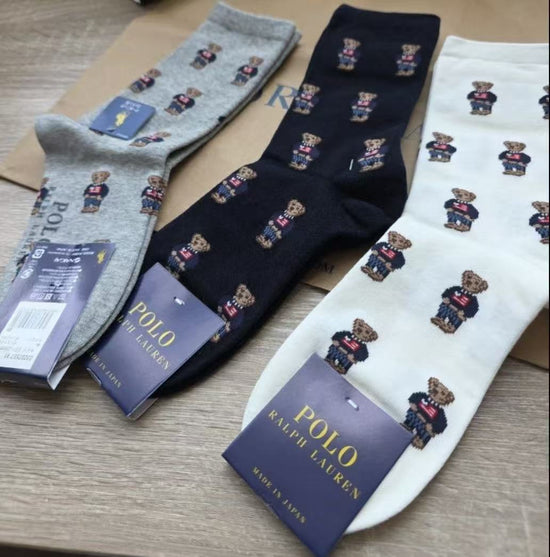 全新限定款Ralph lauren 經典熊綿襪 （一套4對）