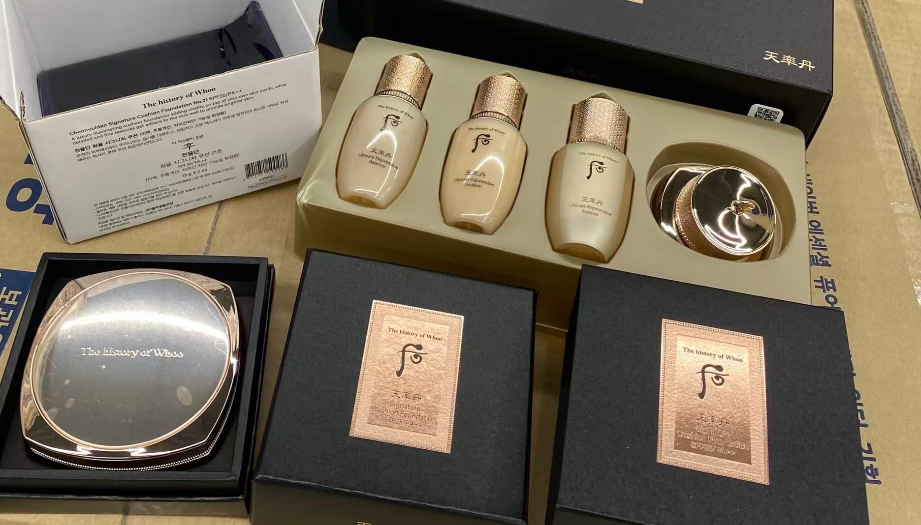 WHOO 天率丹 和率奢華精萃氣墊粉底限量套 SPF35 PA++ HLY &amp; CHOCCICO