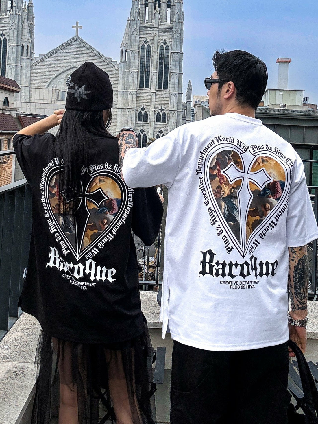 韓國直送 PLUS 82 HIYA Heart Baroque Short Sleeve - HLY &amp; CHOCCICO