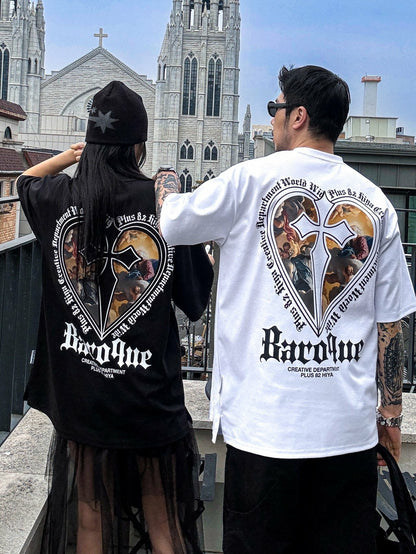 韓國直送 PLUS 82 HIYA Heart Baroque Short Sleeve - HLY &amp; CHOCCICO