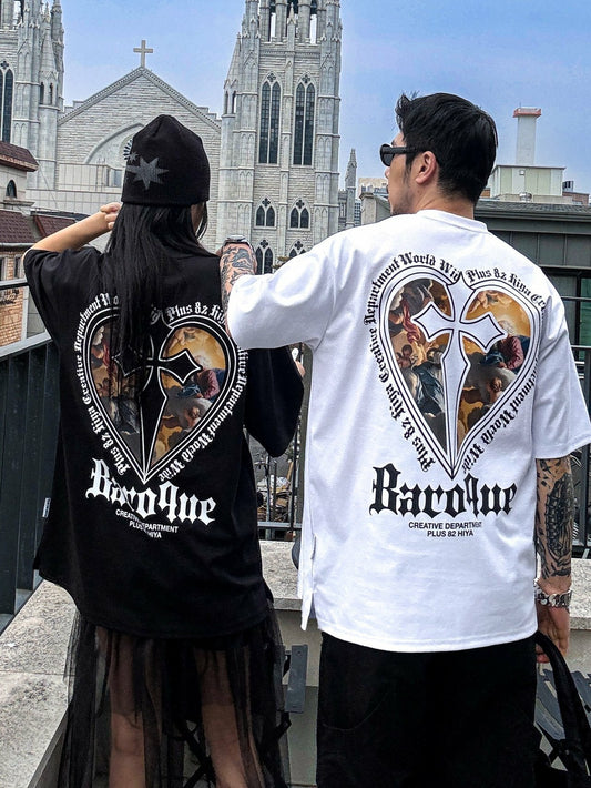 韓國直送 PLUS 82 HIYA Heart Baroque Short Sleeve - HLY & CHOCCICO