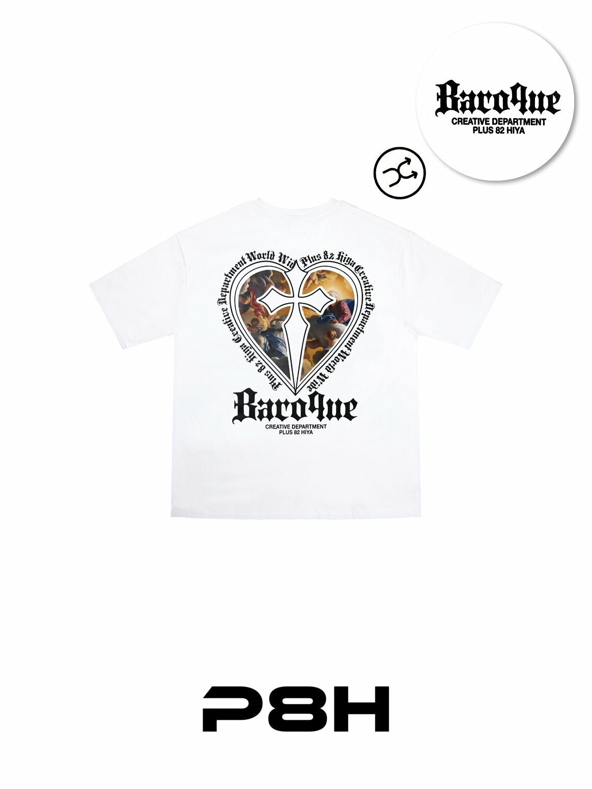 韓國直送 PLUS 82 HIYA Heart Baroque Short Sleeve - HLY &amp; CHOCCICO