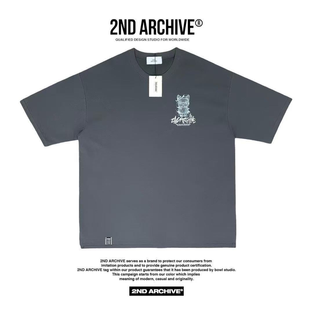 🇰🇷韓國直送🇰🇷 2ND ARCHIVE Water Line Buldog Tee HLY &amp; CHOCCICO