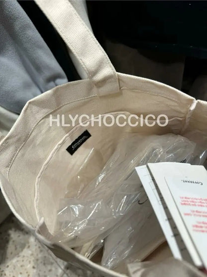【一口價$256/個】韓國連線🇰🇷 韓國直送 COVERNAT Logo Canvas Tote Bag HLY &amp; CHOCCICO