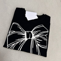 【一口價$282/件】韓國潮牌RonRon BIG RIBBON LINE T SHIRT  -5 Color - HLY & CHOCCICO