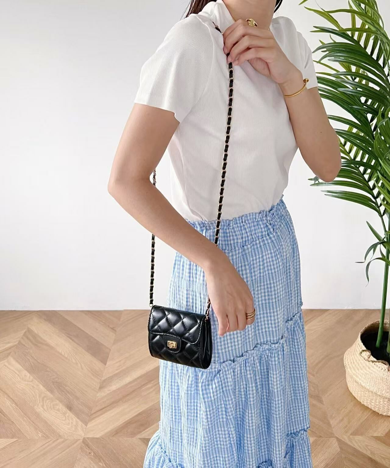 Micro Mini Quilted Chain Shoulder Bag - HLY &amp; CHOCCICO