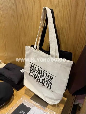 【一口價$188/個】韓國連線🇰🇷 韓國直送 MARITHE FRANCOIS GIRBAUD Classic Logo Canvas Tote Bag - HLY &amp; CHOCCICO