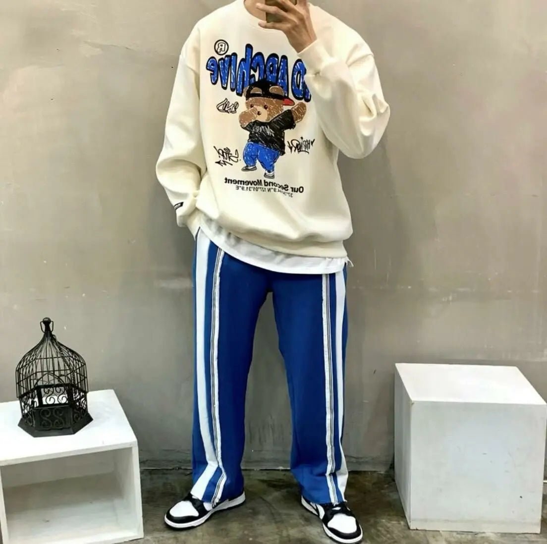 韓國直送🇰🇷 2ND ARCHIVE HipHop Bear Sweatshirt | 4 Color - HLY &amp; CHOCCICO