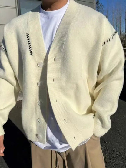 韓國直送 PLUS 82 HIYA  Handmade Stitch Cardigan - HLY &amp; CHOCCICO