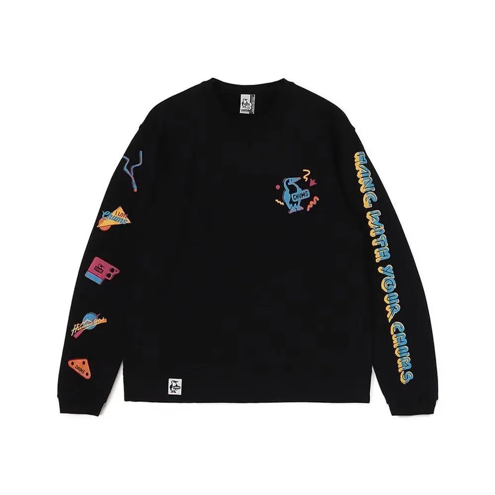 Chums DiscoTime  Crew Neck Sweatshirt - HLY &amp; CHOCCICO