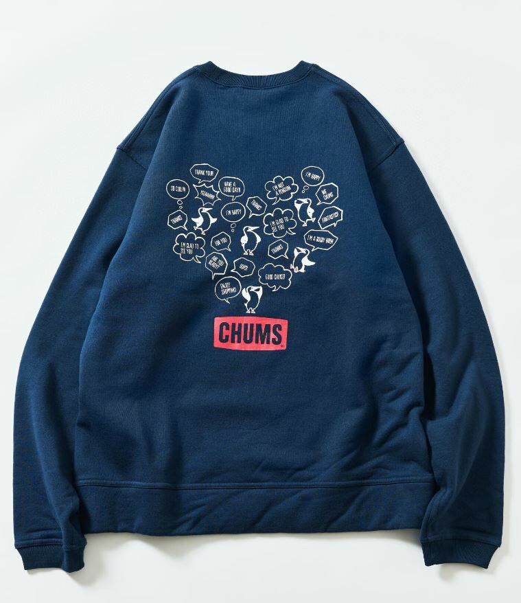 CHUMS Random Booby Bird Back Print Crew Neck Sweatshirt - HLY & CHOCCICO