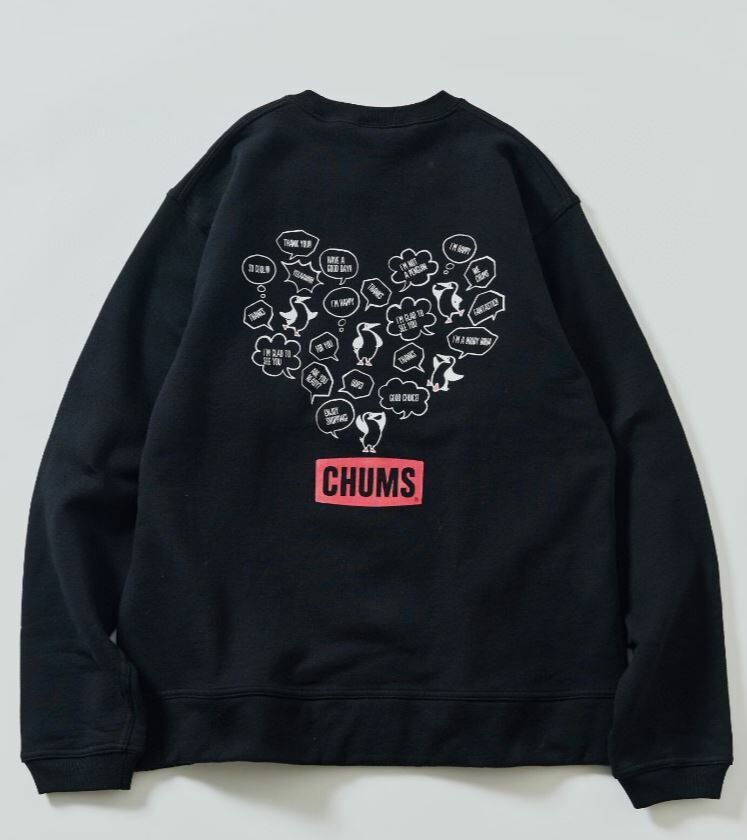 CHUMS Random Booby Bird Back Print Crew Neck Sweatshirt - HLY &amp; CHOCCICO