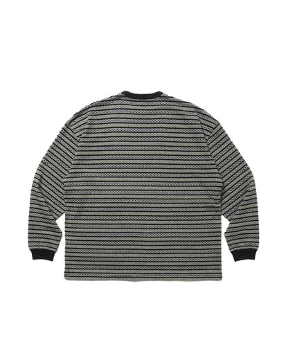 JACQUARD BORDER L/S Long-Sleeve Tee HLY &amp; CHOCCICO