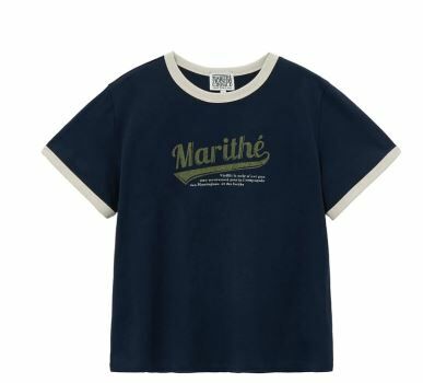 MARITHE FRANCOIS GIRBAUD VINTAGE BASEBALL RINGER TEE - HLY &amp; CHOCCICO