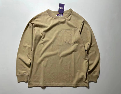 TNF PURPLE 7oz Long Sleeve Pocket Tee -6 Color - HLY &amp; CHOCCICO