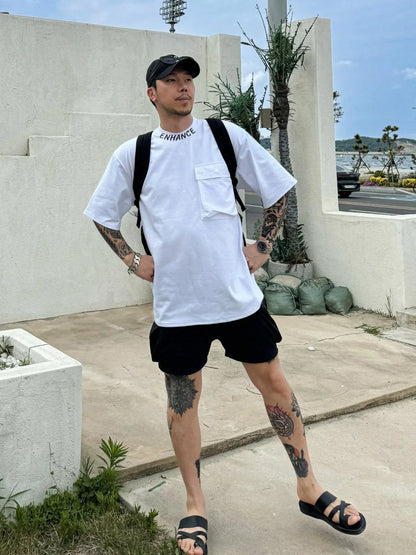 【一口價$295/件】🇰🇷韓國直送🇰🇷 PLUS 82 HIYA Line pocket Short Sleeve -2 Color - HLY &amp; CHOCCICO