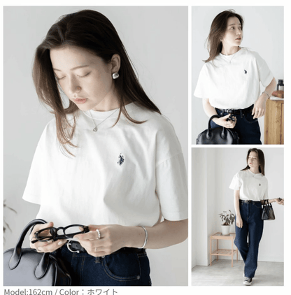 日本直送USPOLO One Point T-Shirt - HLY &amp; CHOCCICO