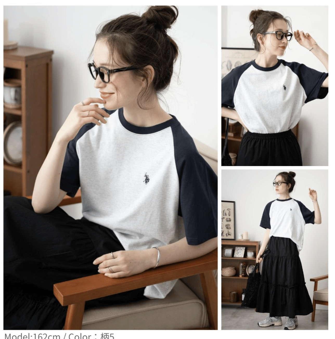 日本直送USPOLO One Point T-Shirt - HLY &amp; CHOCCICO