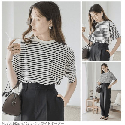 日本直送USPOLO One Point T-Shirt - HLY &amp; CHOCCICO