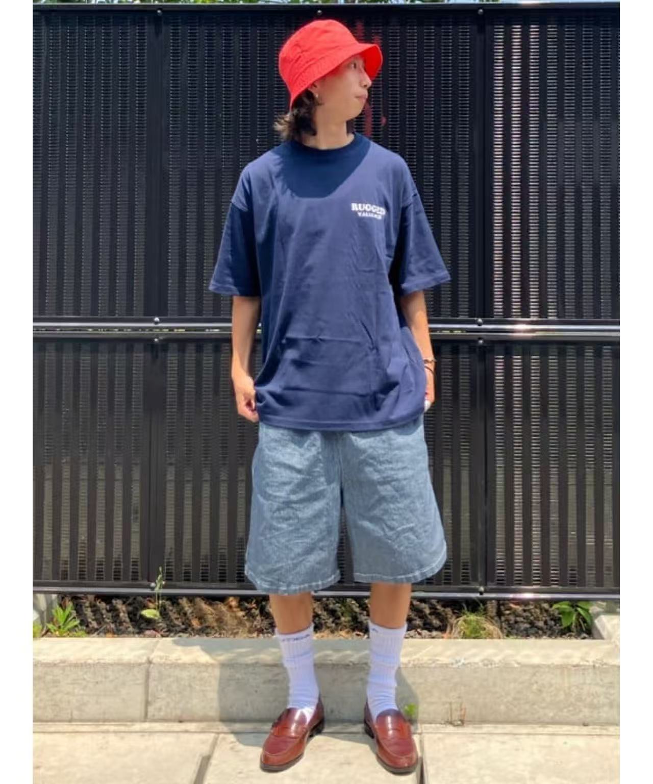 日本直送FS TIGER Big Silhouette Back Design Embroidery Crew Neck Tee HLY &amp; CHOCCICO