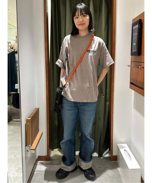 日本直送FS TIGER Big Silhouette Back Design Embroidery Crew Neck Tee HLY &amp; CHOCCICO