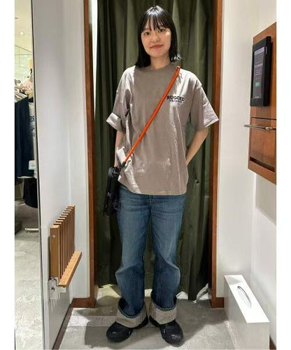 日本直送FS TIGER Big Silhouette Back Design Embroidery Crew Neck Tee HLY &amp; CHOCCICO