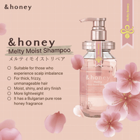 日本 &Honey 玫瑰蜂蜜深層滋養洗頭水 (440毫升) HLY & CHOCCICO