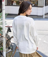 PEANUTS / SNOOPY Vintage Print Oversized Long T-Shirt