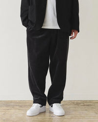 BMS Webbing baggy tapered CORDUROY PANTS - HLY & CHOCCICO