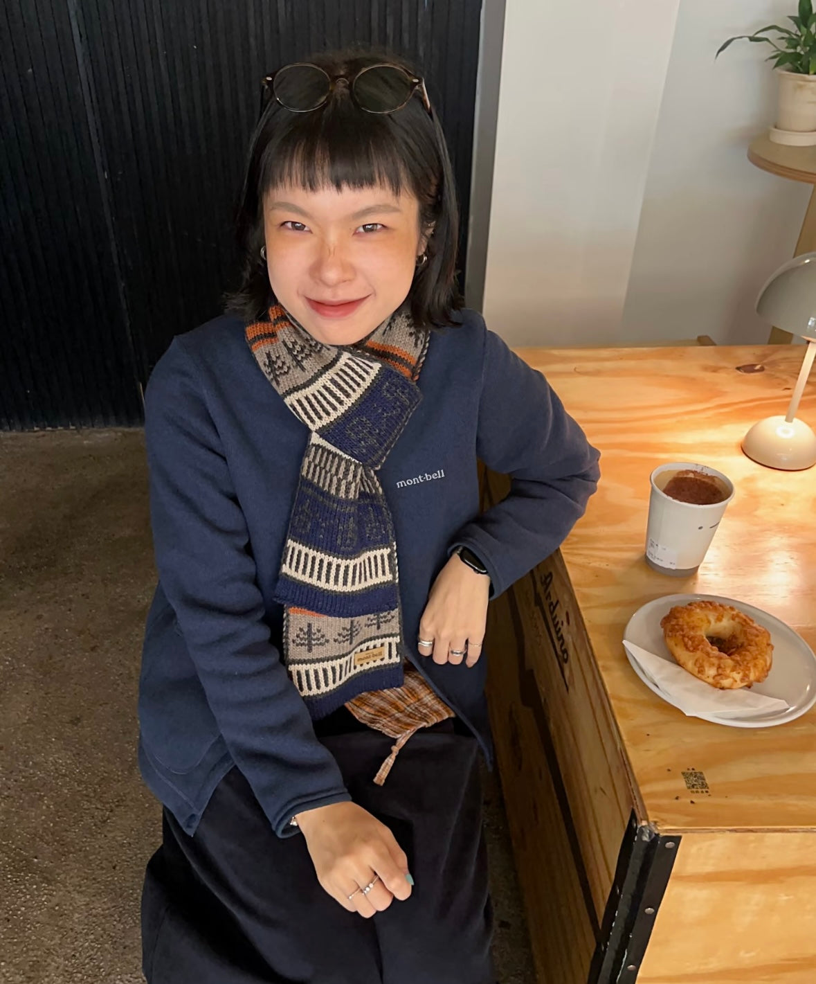 日本Mont-Bell Knit Higland Muffler Forest