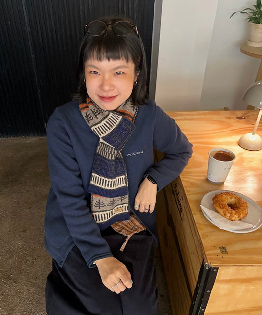 日本Mont-Bell Knit Higland Muffler Forest