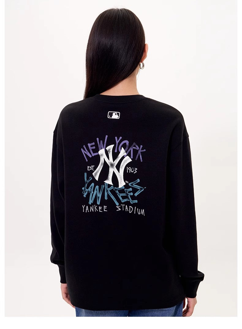 MLB Unisex Basic Street Big Logo Long Sleeve Tee - HLY & CHOCCICO