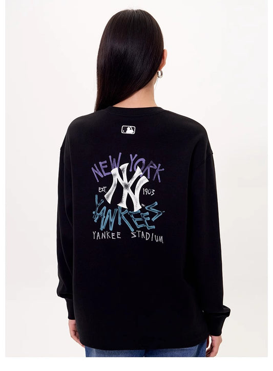 MLB Unisex Basic Street Big Logo Long Sleeve Tee - HLY & CHOCCICO