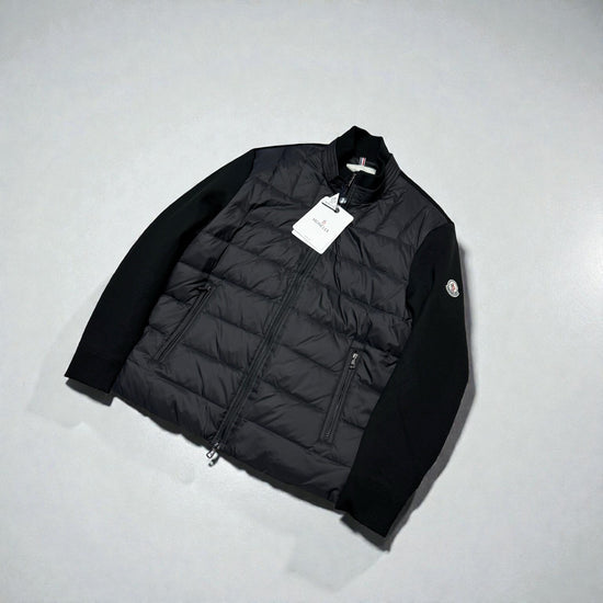 Moncler Lined Zip-Up Cotton Cardigan