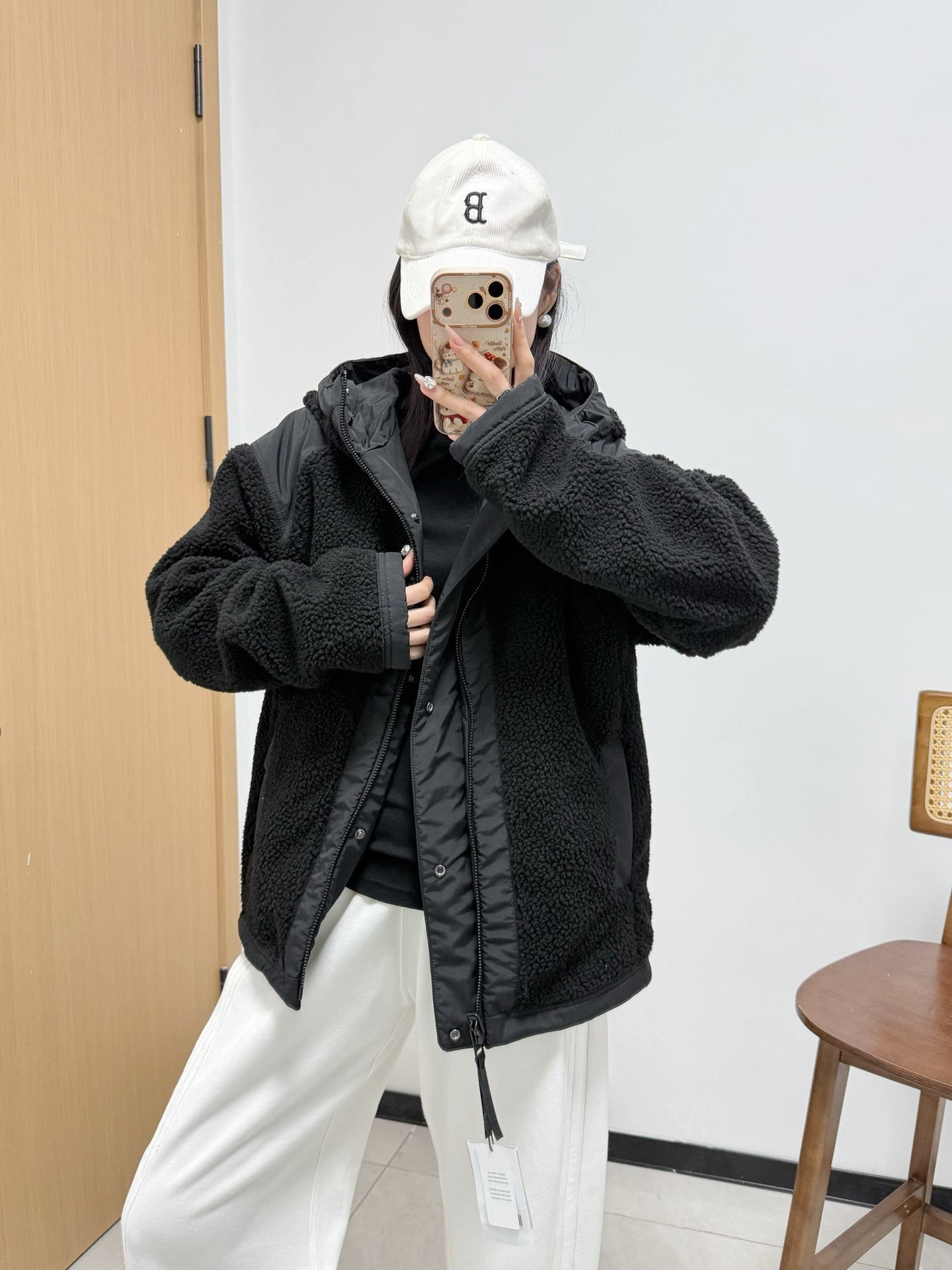 CANADA GOOSE Alberni Reversible Fleece Bomber - HLY & CHOCCICO