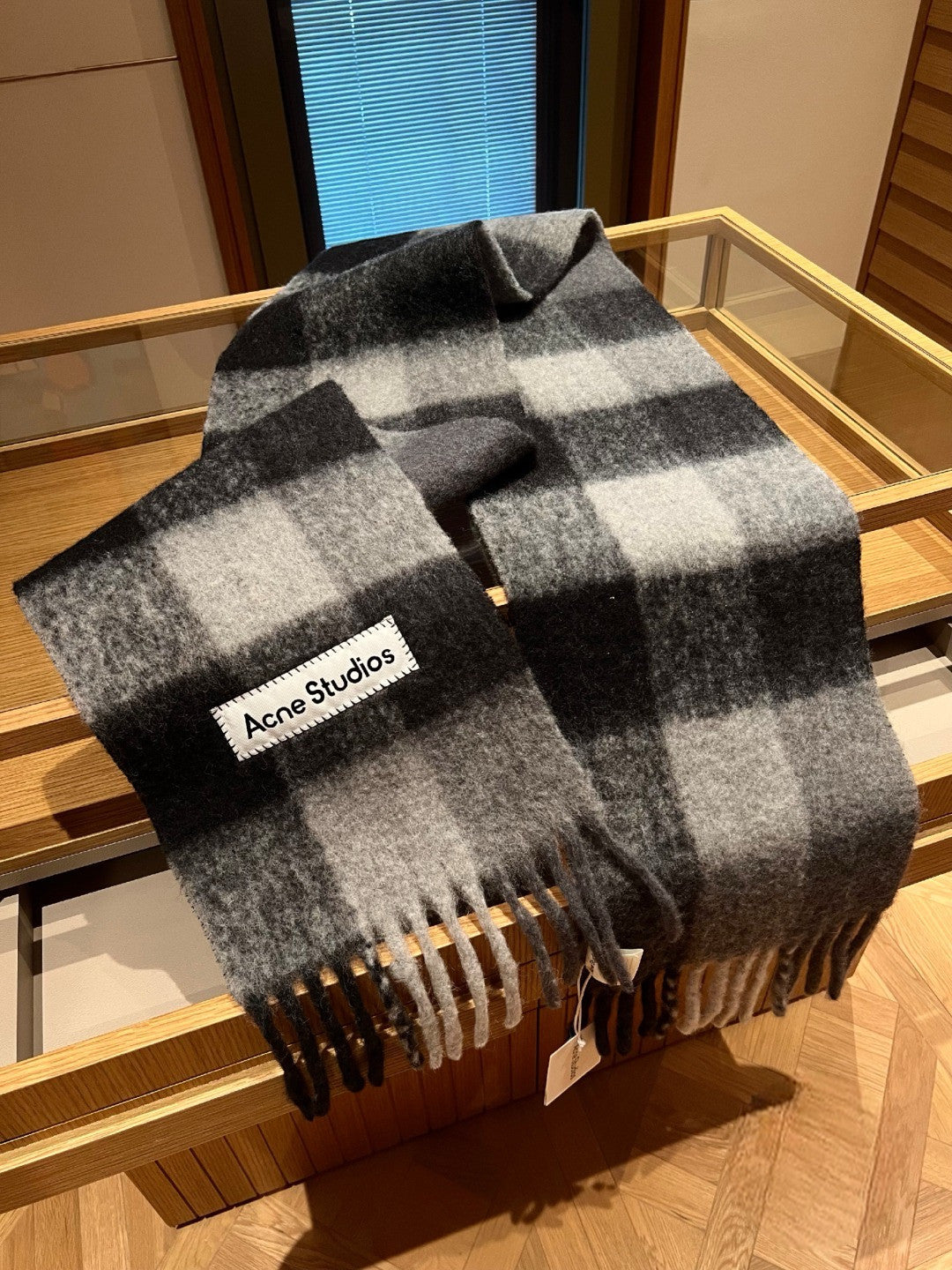Acne Vally Plaid Wool Scarf 🌈8個色 - HLY &amp; CHOCCICO