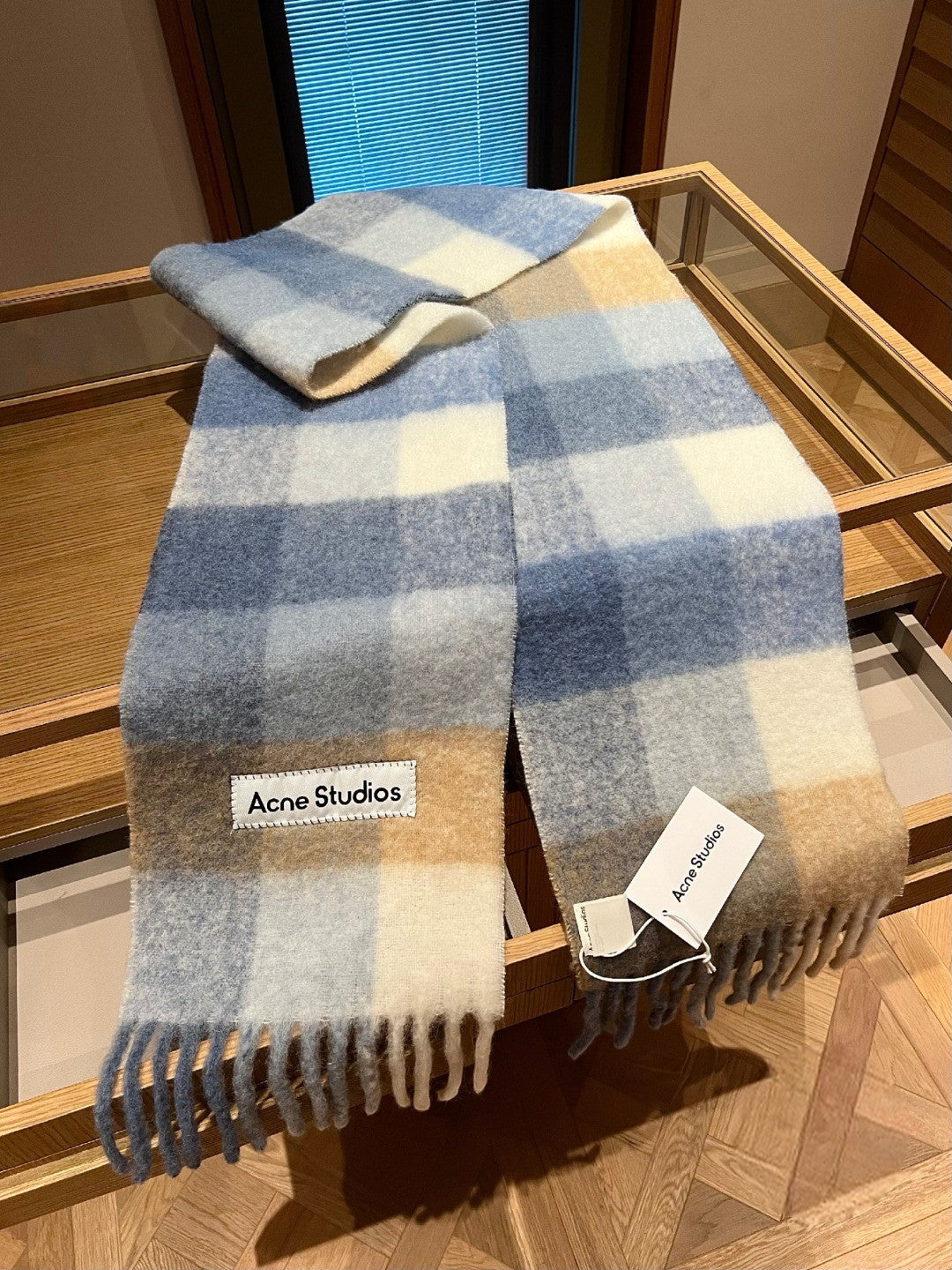 Acne Vally Plaid Wool Scarf 🌈8個色 - HLY &amp; CHOCCICO