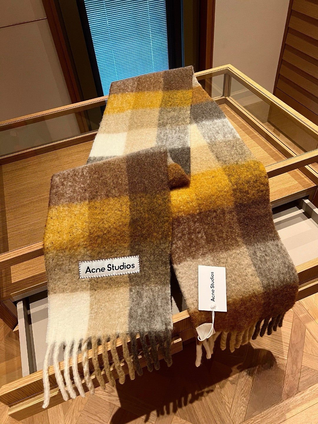 Acne Vally Plaid Wool Scarf 🌈8個色 - HLY &amp; CHOCCICO