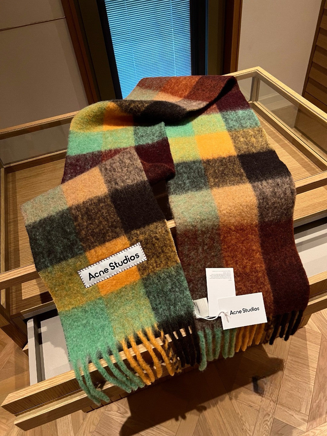 Acne Vally Plaid Wool Scarf 🌈8個色 - HLY &amp; CHOCCICO
