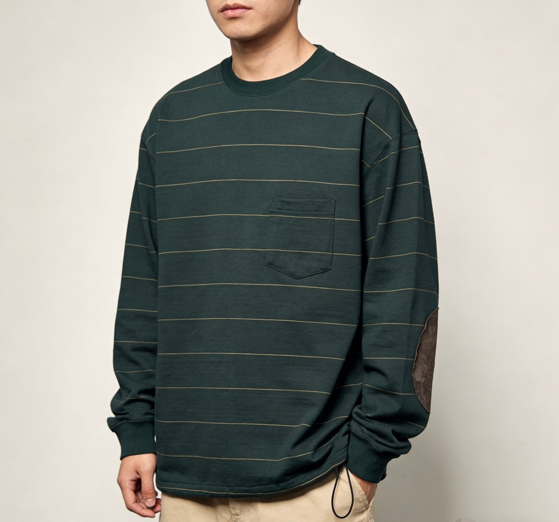 🌟剩餘少量 碼數售完即止🌟 REMI RELIEF Heavy Cotton Vintage Striped Long Sleeve T-Shirt