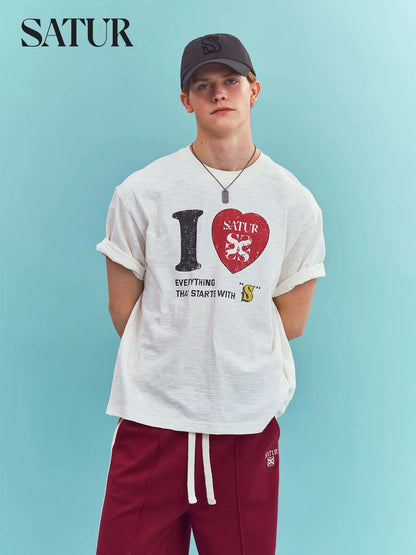 South Korea Satur I Love Slub Tee