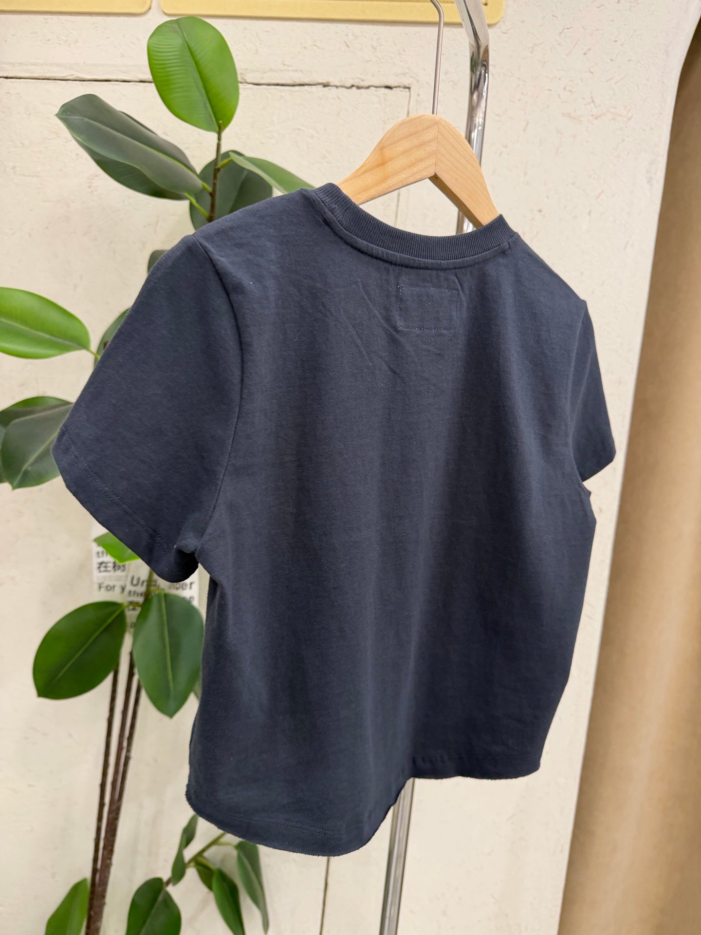 Matin Kim Graffiti Round Hem Crop Tee