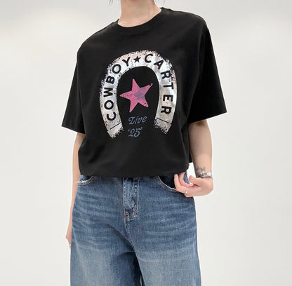 韓國直送Cowboy Carter Retro Tee