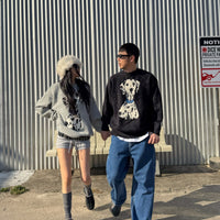 韓國直送 PLUS 82 HIYA Popchon Dalmatian Knit