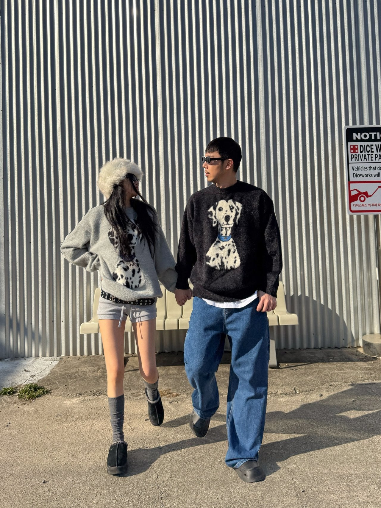 韓國直送 PLUS 82 HIYA Popchon Dalmatian Knit - HLY &amp; CHOCCICO