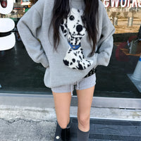 韓國直送 PLUS 82 HIYA Popchon Dalmatian Knit