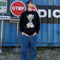 韓國直送 PLUS 82 HIYA Popchon Dalmatian Knit