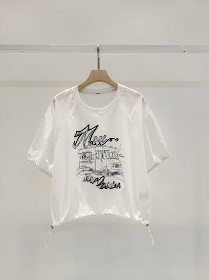 韓國直送Meet Drawstring Tee