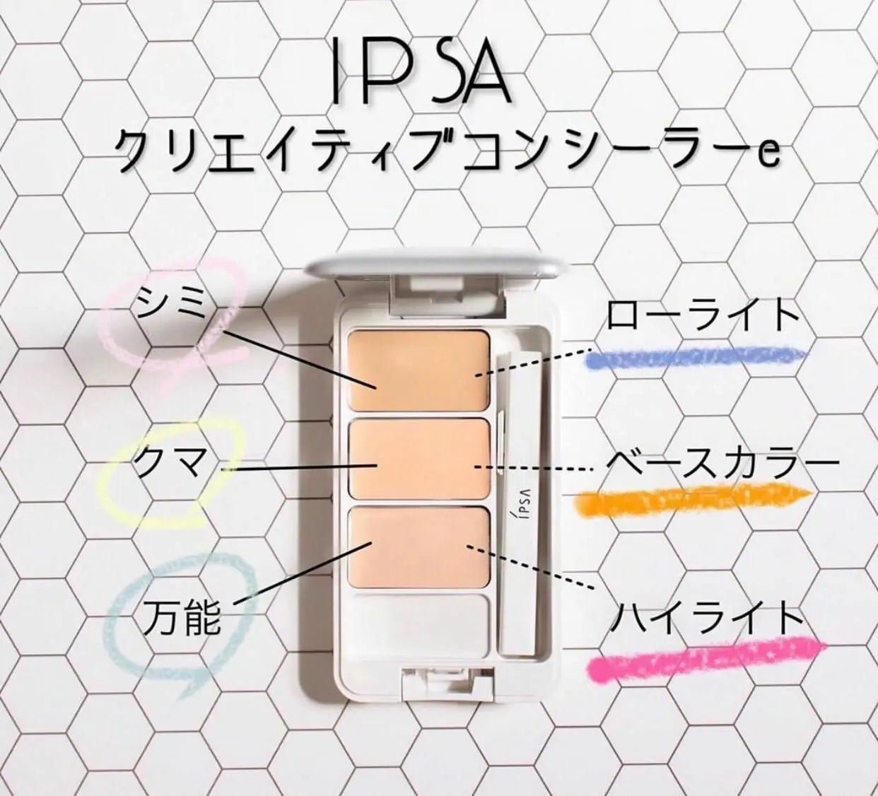 Ipsa三色遮暇👍👍零瑕修飾遮瑕霜 HLY & CHOCCICO